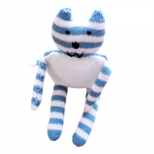 Doudou chat bleu 1
